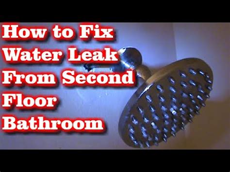 How to Fix Water Leak from Second Floor Bathroom